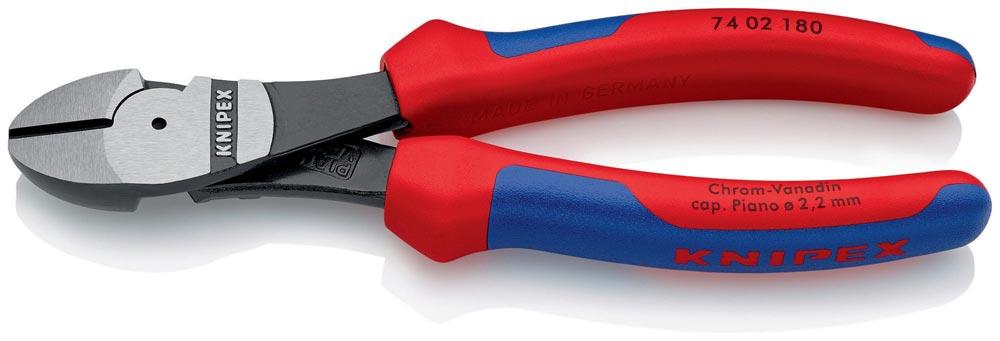 Kraftseitenschneider Länge 180 mm poliert Form 0 Mehrkomponenten-Hüllen