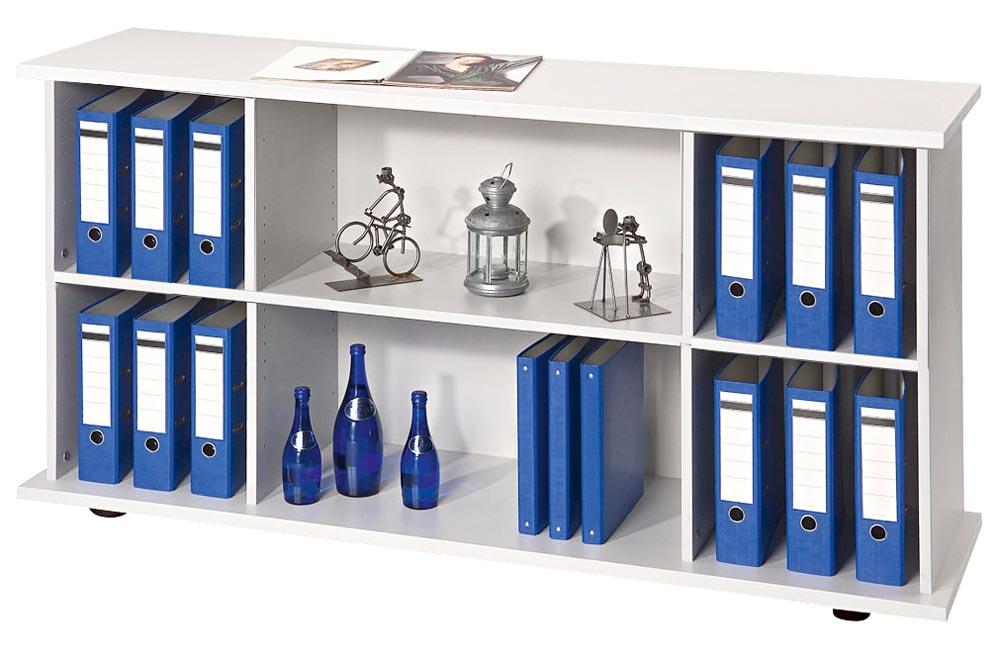 Sideboard, BxTxH 1661x448x840 mm, 2 Zwischenwände, 3x1 Boden, lichtgrau