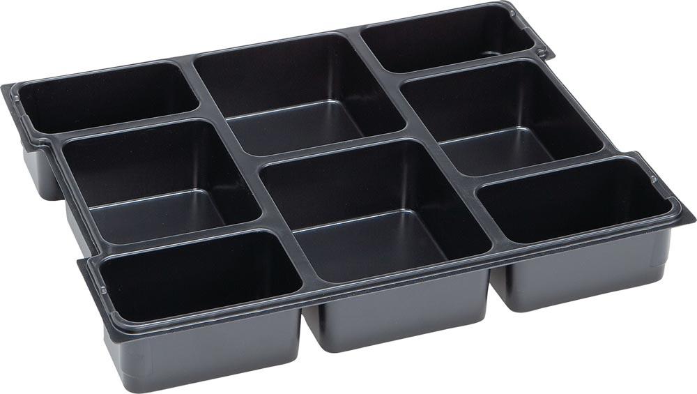 Kleinteileeinsatz L-BOXX® LB 102 B404xT312xH61mm Polystyrol mit 8 Mulden schwarz