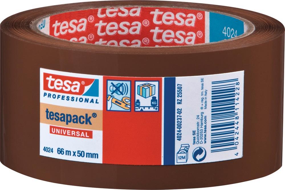 Verpackungsklebeband PP tesapack® 4024 chamois Länge 66 m Breite 50 mm Rolle