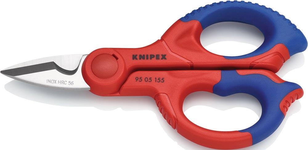 Elektriker-/Handwerkerschere Länge 155 mm 2-K.-Hüllen