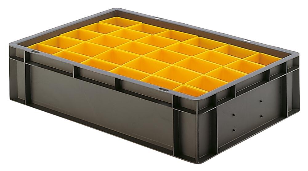 Einsatzkasten, Polystyrol, LxBxH 160x106x54 mm, Farbe blau, VE 50 Stück Einsatzkasten, Polystyrol, LxBxH 160x106x54 mm, Farbe blau, VE 50 Stück