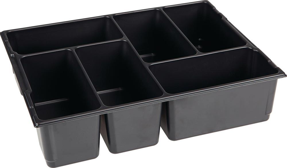 Kleinteileeinsatz L-BOXX® LB 136 B404xT317xH97mm Polystyrol mit 6 Mulden schwarz