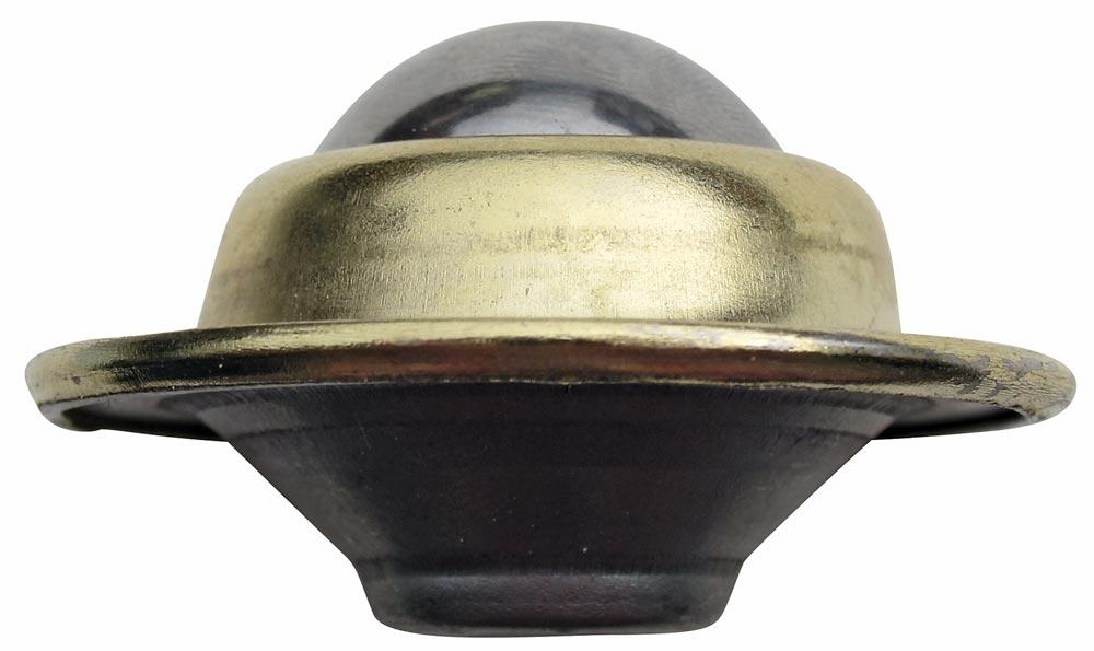 Kugelrolle mit Befestigungplatte, Kugeldurchm. 19 mm, Traglast 20 kg, Stahlkugel, Gehäuse verzinkt, MINDESTABNAHME 10 Stück