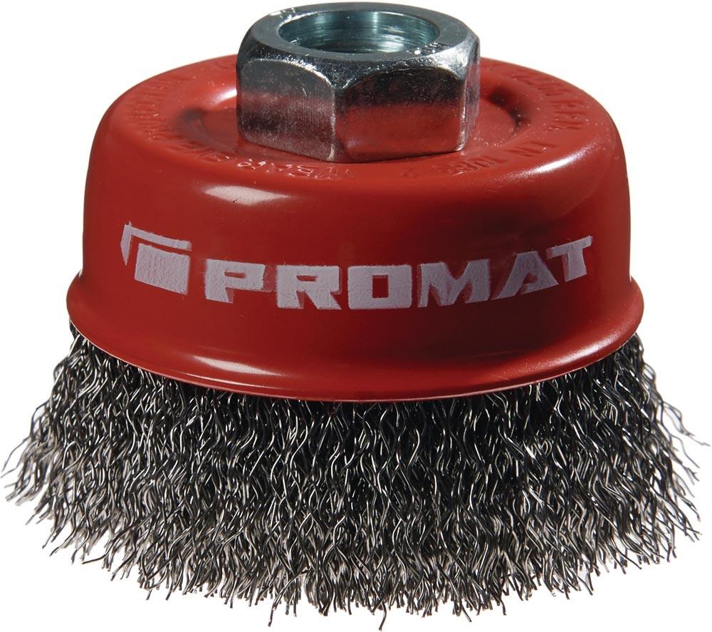 Topfbürste Ø 60 mm Drahtstärke 0,3 mm Stahl 12500 min-