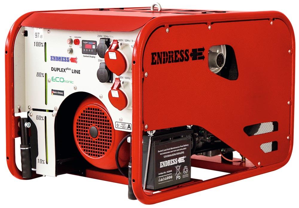 Endress Stromerzeuger ESE 1506 DHG-GT ES Duplex, Benzin, Honda GX690 / 22 HP, 13,2/6,9 kW, 400/230 V, IP54, Isolationsüberwachung