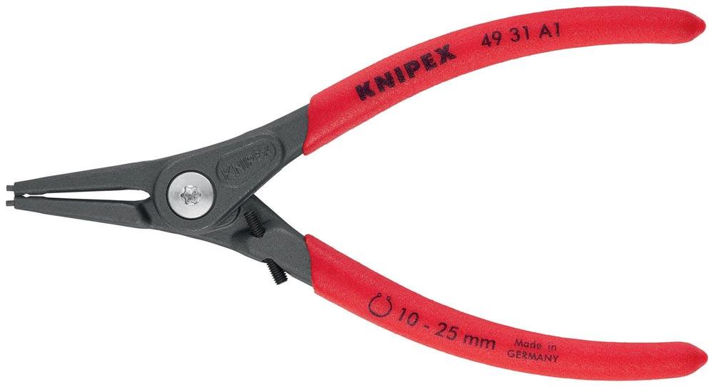 Präzisionssicherungsringzange A 1 für Wellen Ø 10 - 25 mm mit Spreizbegrenzung Länge 140 mm