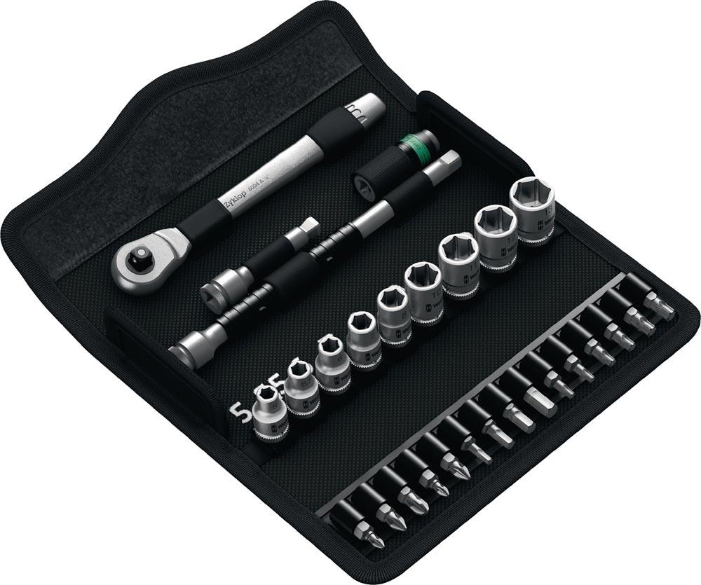 Steckschlüsselsatz 8100 SA 8 Zyklop 28-teilig 1/4  Schlüsselweiten 5-13 mm Anzahl Zähne 72 6-Kant