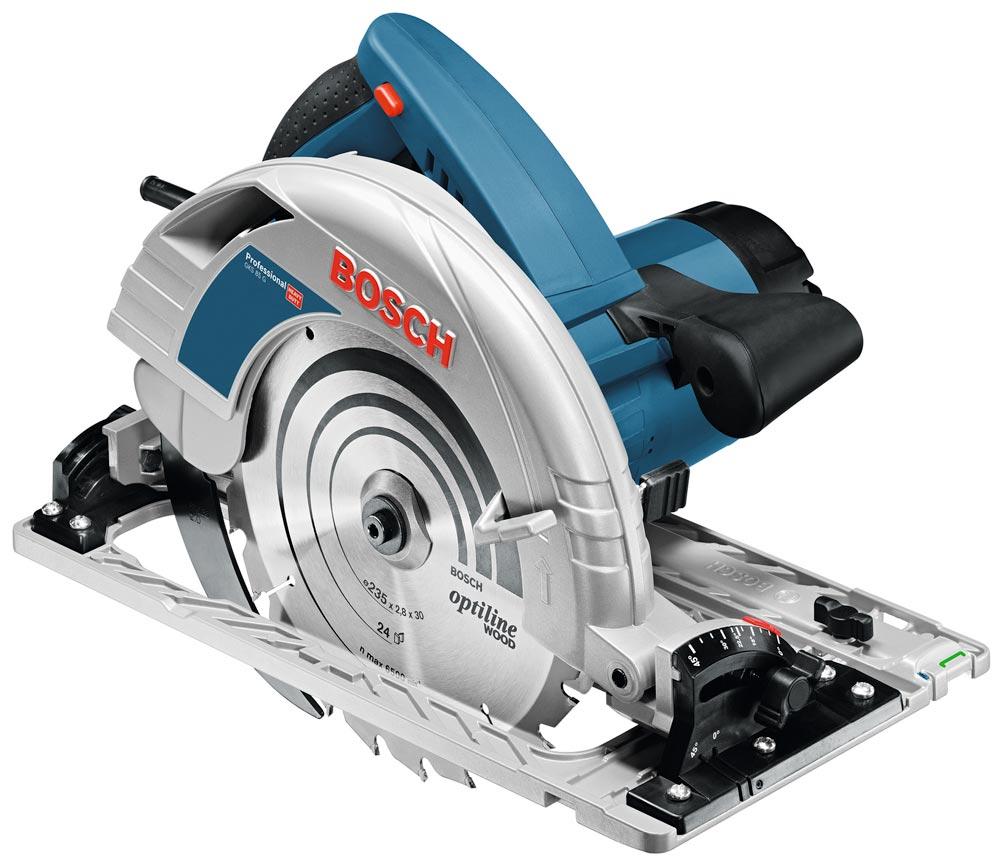 BOSCH Handkreissäge GKS 85 G mit L-Boxx u. FSN 1400