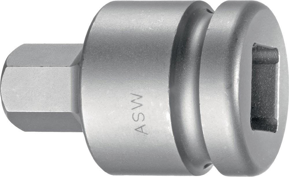 Kraftschraubersteckschlüsseleinsatz 745 3/4  Innensechskant Schlüsselweite 22 mm Länge 62 mm