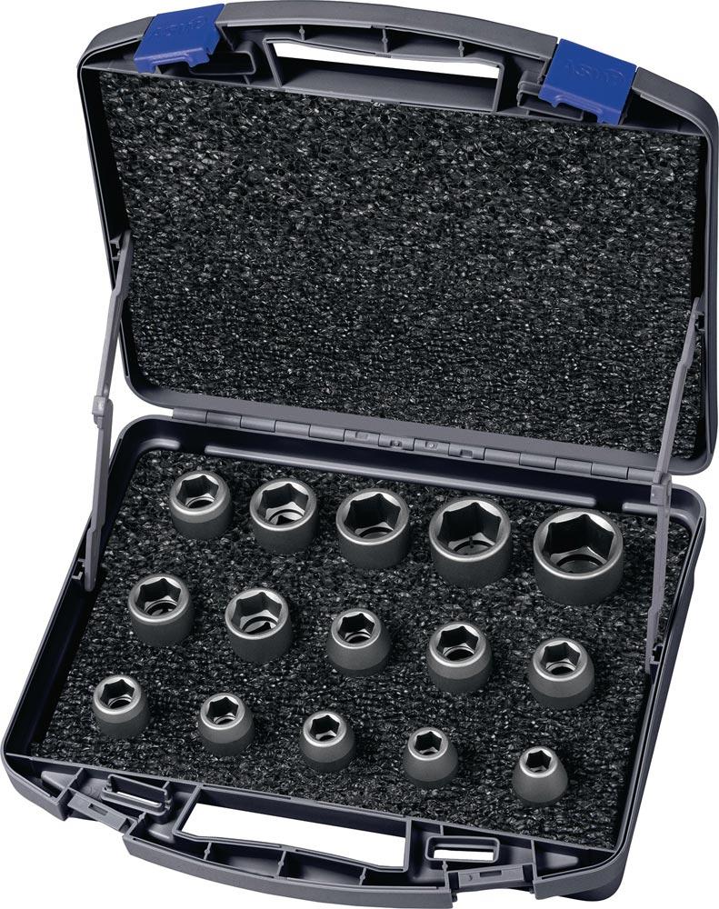 Kraftsteckschlüsselsatz 720 KS 15 OL 15-teilig 1/2  6-kant
