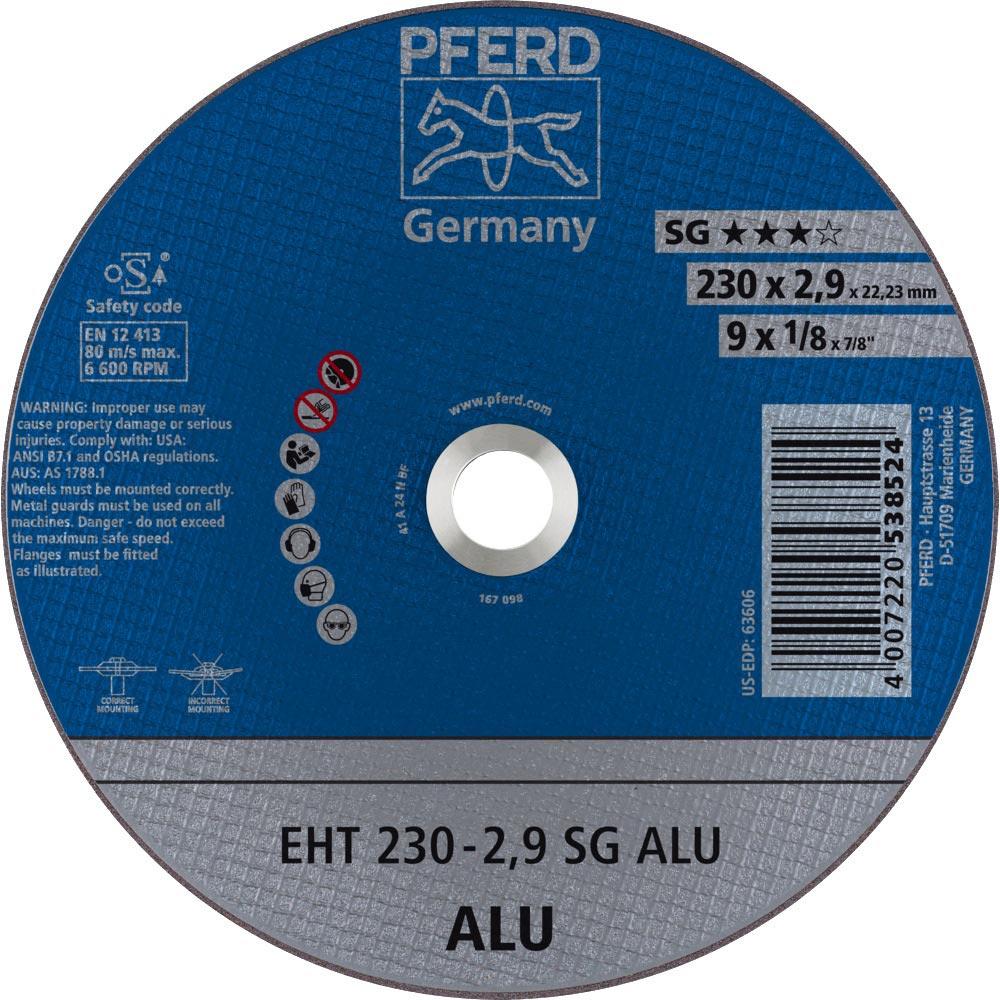 Trennscheibe SG ALU D230x2,9mm gerade Aluminium Bohrung 22,23 mm