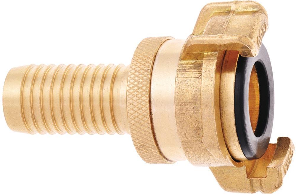 Schlauchstück GEKA plus SH Messing Schlauchgröße 13 mm
