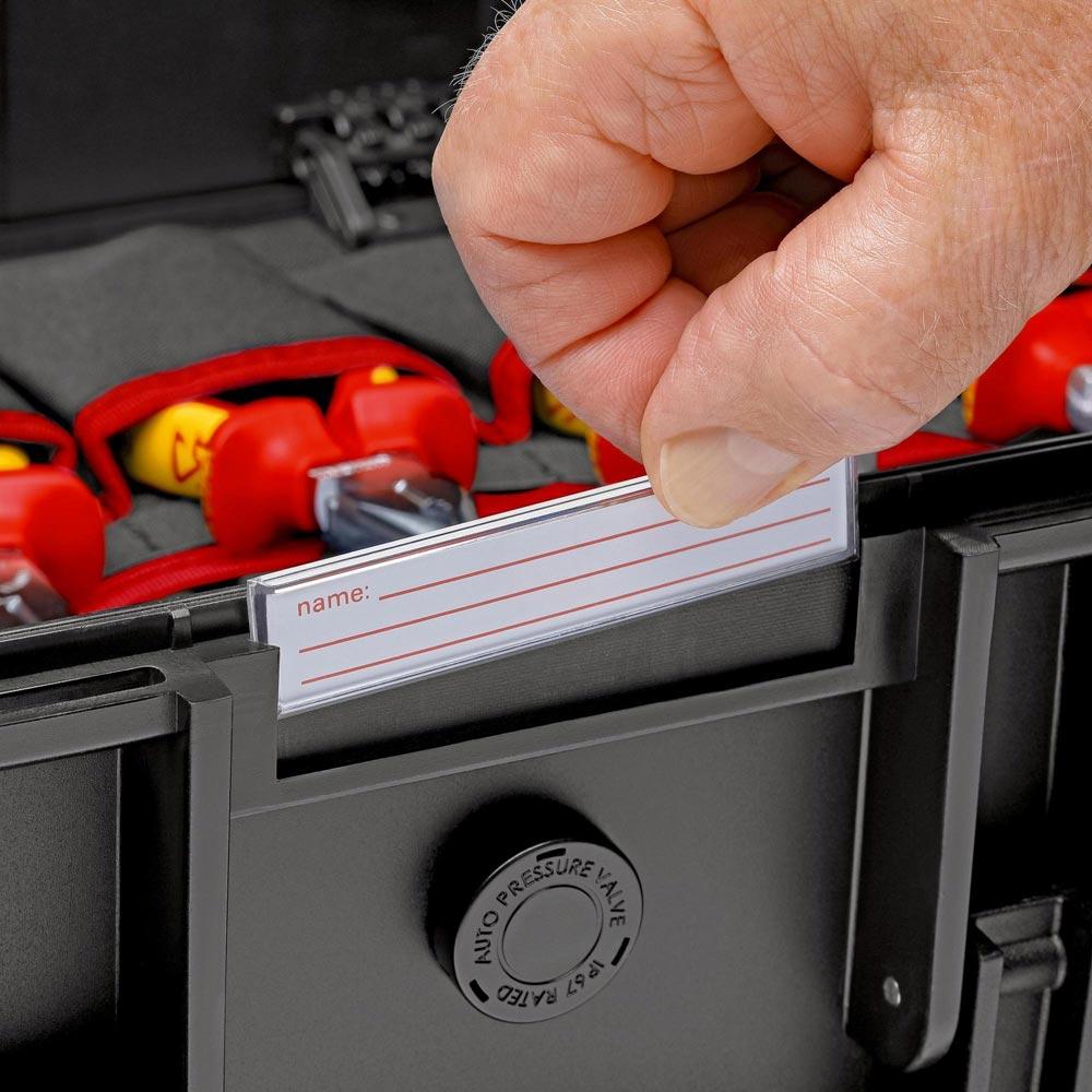 Werkzeugkoffer Robust45 Elektro 63-teilig Koffer aus schlagfestem Polypropylen für Elektriker