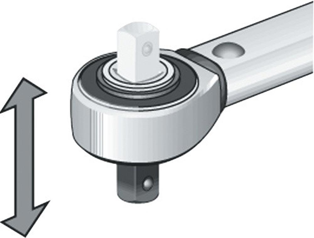 Drehmomentschlüssel 1/2  20 - 100 Nm Skalenteilung 0,5 Nm