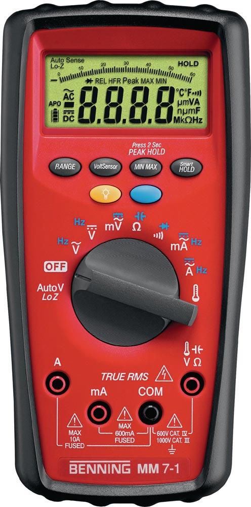 Multimeter MM 7-1 0,00001 V-1000 V AC/DC TRUE RMS