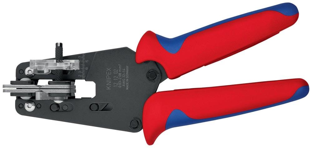 Präzisionsabisolierzange Länge 195 mm Mehrkomponeten-Hüllen 0,03 - 2,08 (AWG 32 - 14) mm