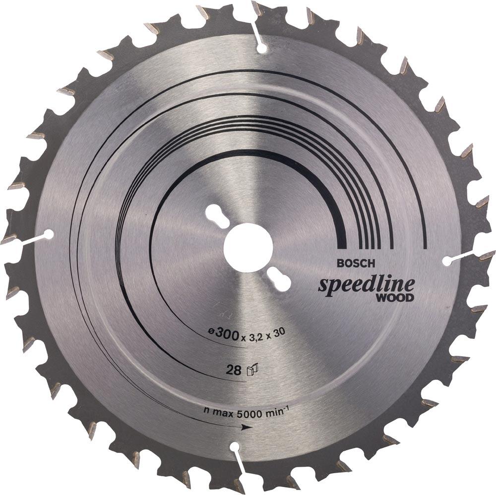 Kreissägeblatt Außen-Ø 315 mm Zähnezahl 28 WZ Bohrung 30 mm Schnittbreite 3,2 mm HM