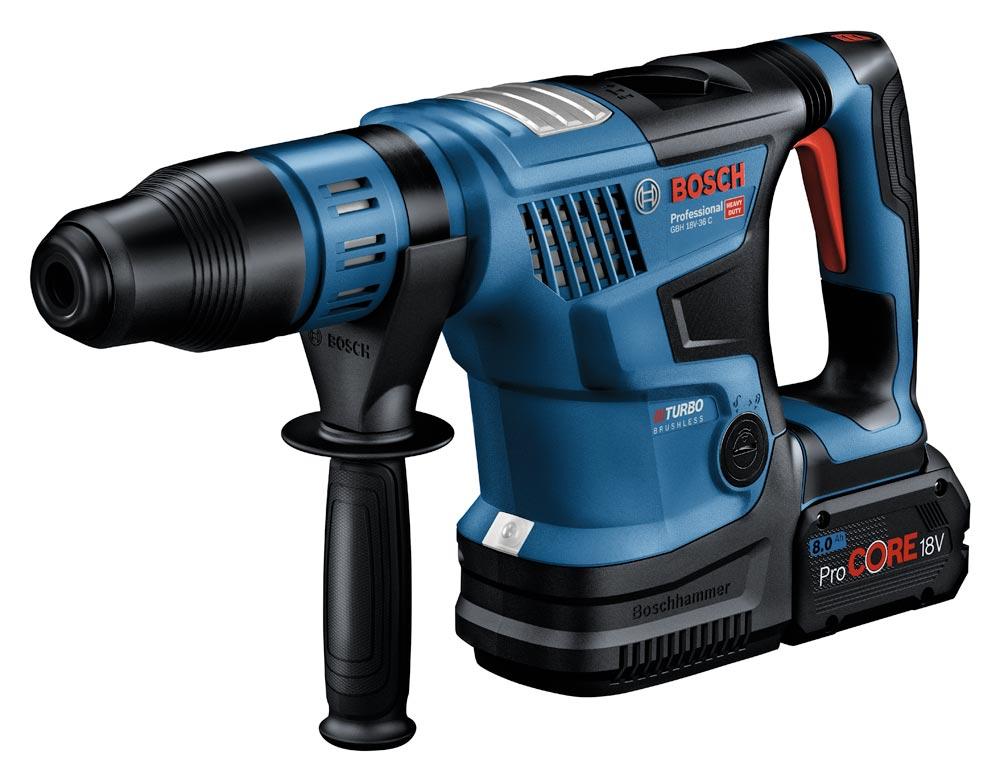 BOSCH Akku-Bohrhammer GBH 18V-36 C (2x ProCORE18V 8.0Ah GAL 1880CV CC)