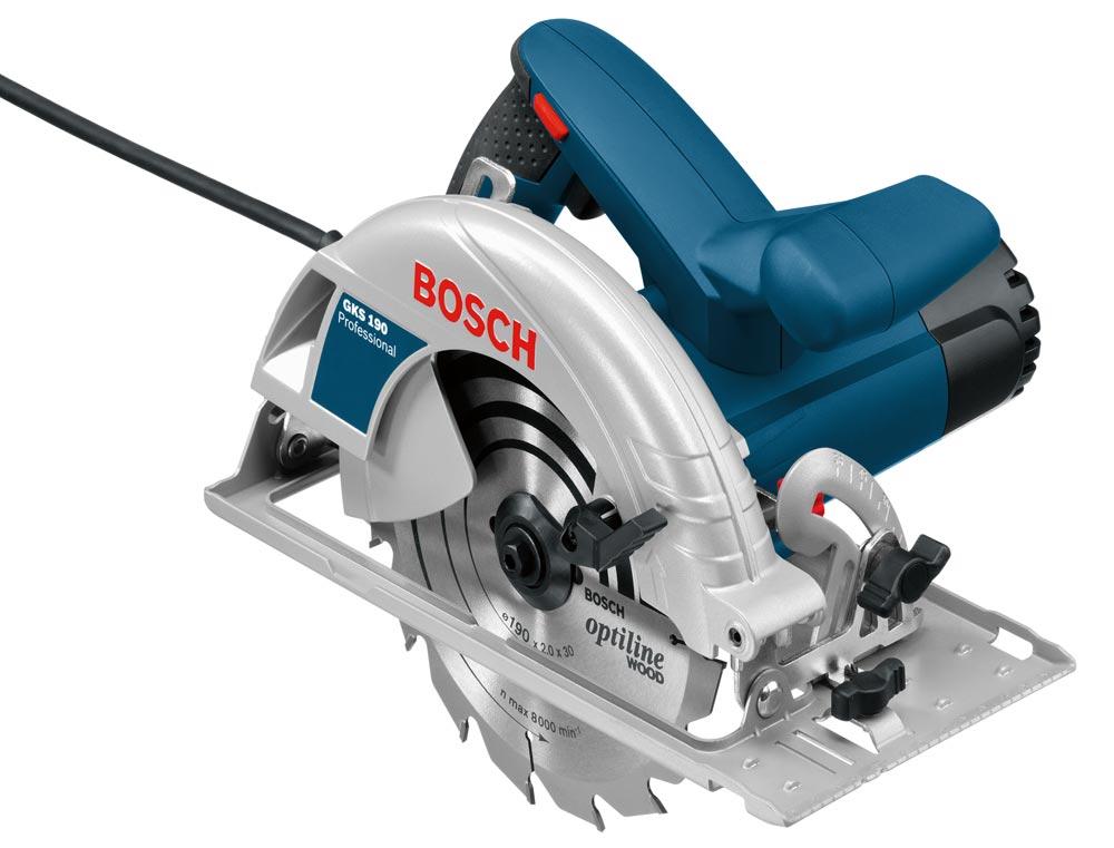BOSCH Handkreissäge GKS 190 Prof. (1400 Watt), 70 mm Schnitttiefe