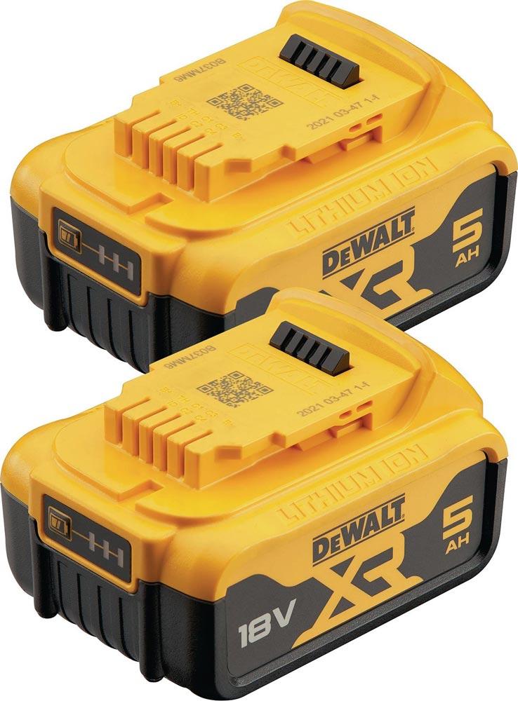 Akku-Pack-Set DCB184P2 18 V 5 Ah 2 St.