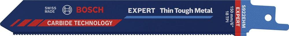 Säbelsägeblatt Expert Thin Tough Metal Länge 150 mm Breite 19 mm Zahnteilung TPI 18 1,4 mm S-Schaft 1 Stück / Karte Säbelsägeblatt Expert Thin Tough Metal Länge 150 mm Breite 19 mm Zahnteilung TPI 18 1,4 mm S-Schaft 1 Stück / Karte