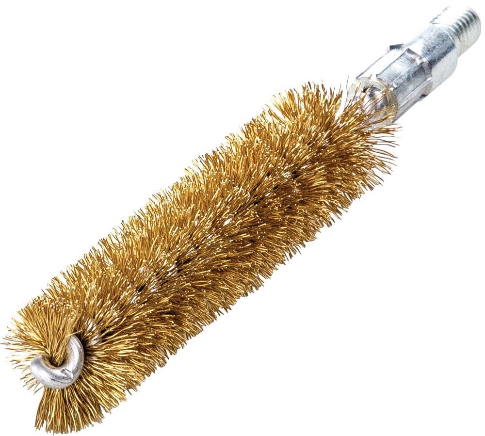 Rohrbürste Länge 115 mm Ø 12 mm Messingdraht gewellt Besatzlänge 80 mm