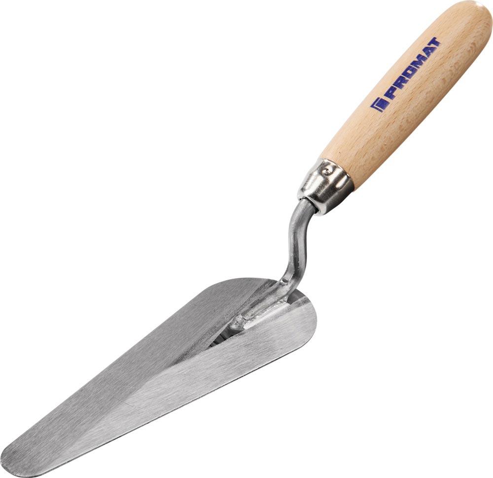 Katzenzungenkelle Länge 160 mm gehärtet, m. Buchenholzheft Stahl