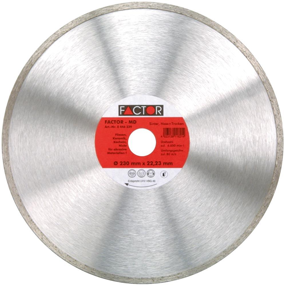 Diamant-Trennscheibe FACTOR MD, geschlossener Rand 115 x 7,0 x 1,5 x 22,23 mm